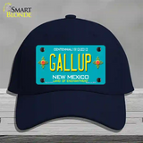 Gallup New Mexico Teal Novelty License Plate Hat Cotton / Navy