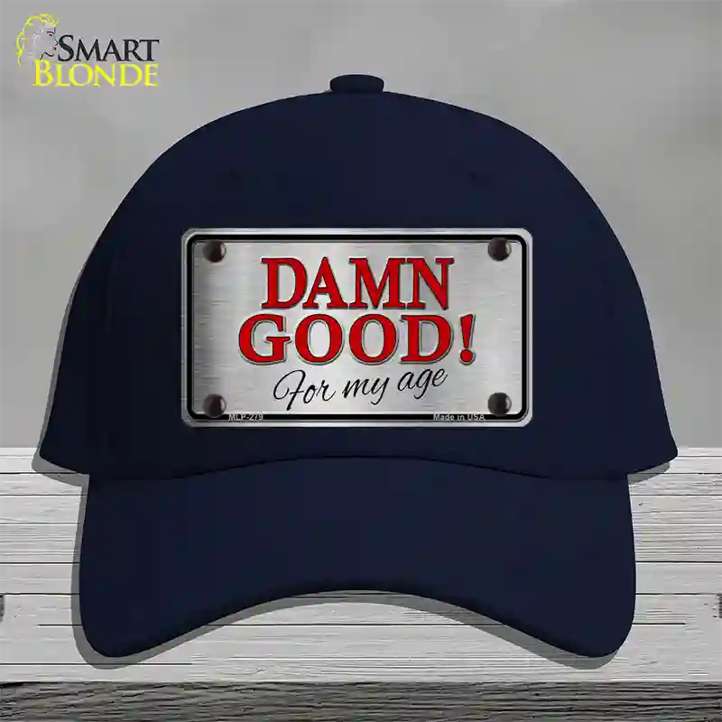 Damn Good Novelty License Plate Hat Cotton / Navy