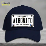 Aibonito Puerto Rico Novelty License Plate Hat Cotton / Navy