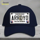 Arroyo Puerto Rico Novelty License Plate Hat Cotton / Navy