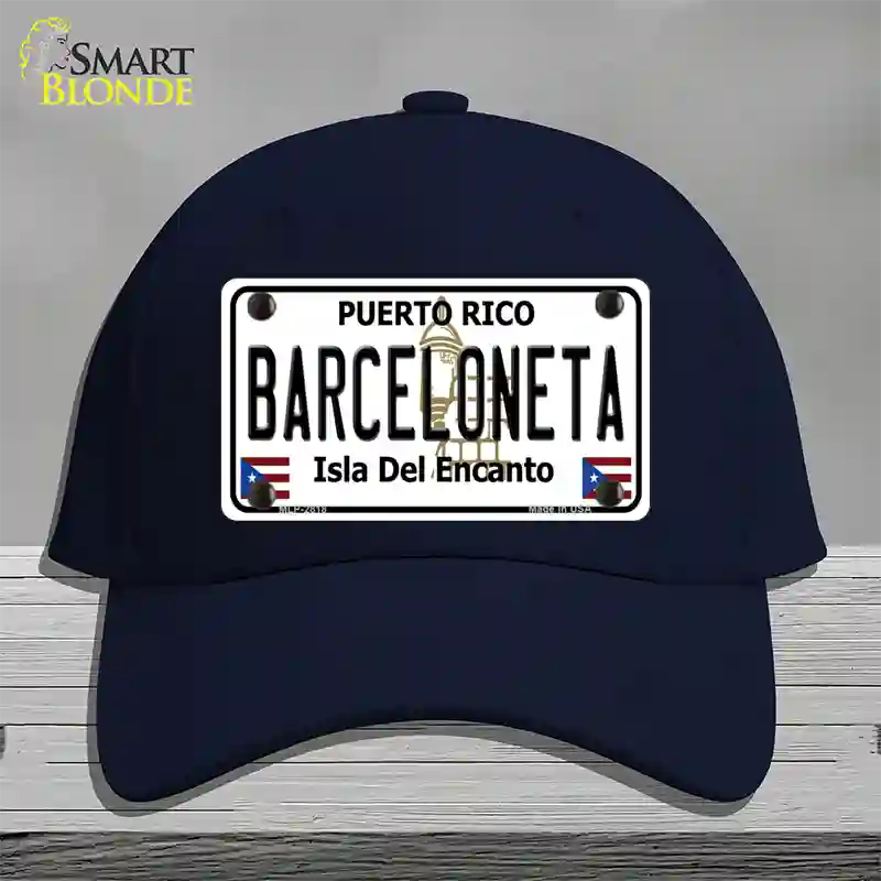 Barceloneta Novelty License Plate Hat Cotton / Navy