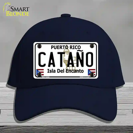 Catano Puerto Rico Novelty License Plate Hat Cotton / Navy