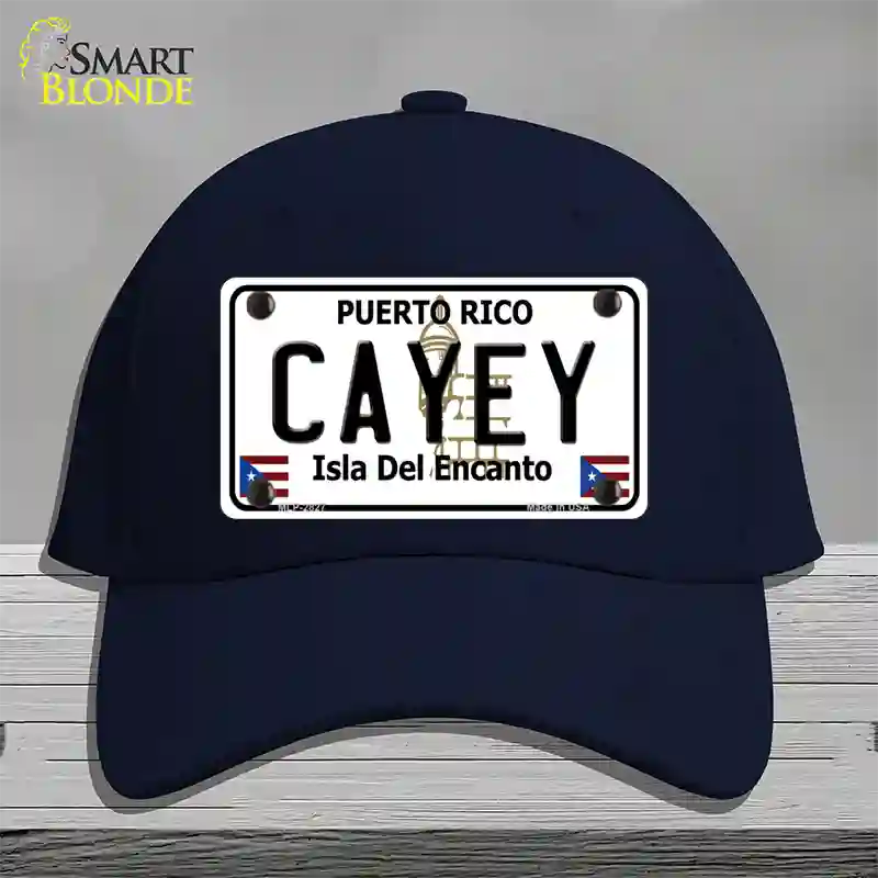 Cayey Puerto Rico Novelty License Plate Hat Cotton / Navy