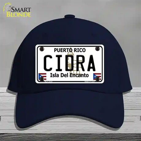 Cidra Novelty License Plate Hat Cotton / Navy