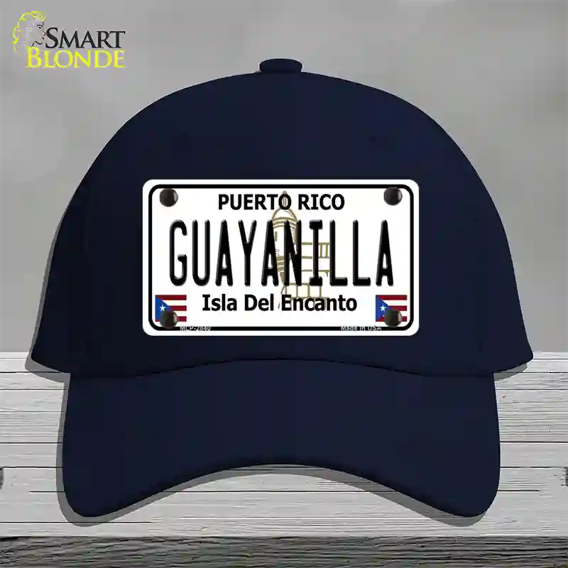 Guayanilla Puerto Rico Novelty License Plate Hat Cotton / Navy