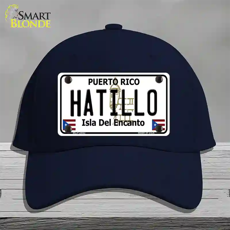 Hatillo Puerto Rico Novelty License Plate Hat Cotton / Navy