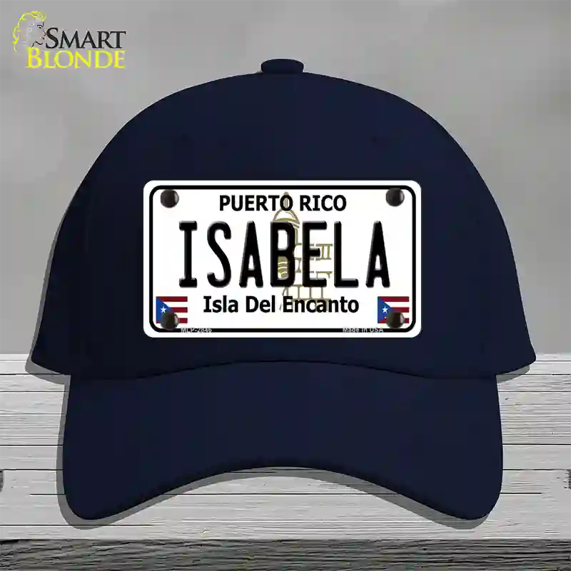 Isabela Puerto Rico Novelty License Plate Hat Cotton / Navy