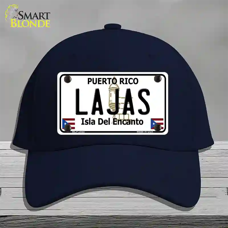 Lajas Puerto Rico Novelty License Plate Hat Cotton / Navy