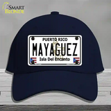 Mayaguez Puerto Rico Novelty License Plate Hat Cotton / Navy