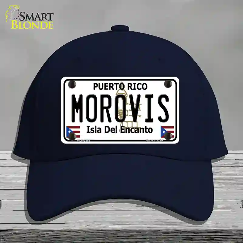 Morovis Puerto Rico Novelty License Plate Hat Cotton / Navy