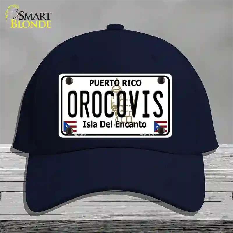 Orocovis Puerto Rico Novelty License Plate Hat Cotton / Navy