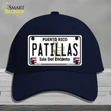 Patillas Puerto Rico Novelty License Plate Hat Cotton / Navy