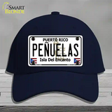 Penuelas Puerto Rico Novelty License Plate Hat Cotton / Navy