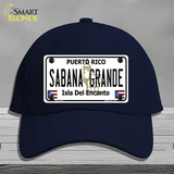 Sabana Grande Puerto Rico Novelty License Plate Hat Cotton / Navy