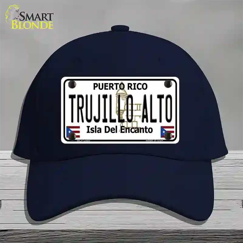 Trujillo Alto Puerto Rico Novelty License Plate Hat Cotton / Navy