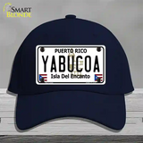 Yabucoa Puerto Rico Novelty License Plate Hat Cotton / Navy