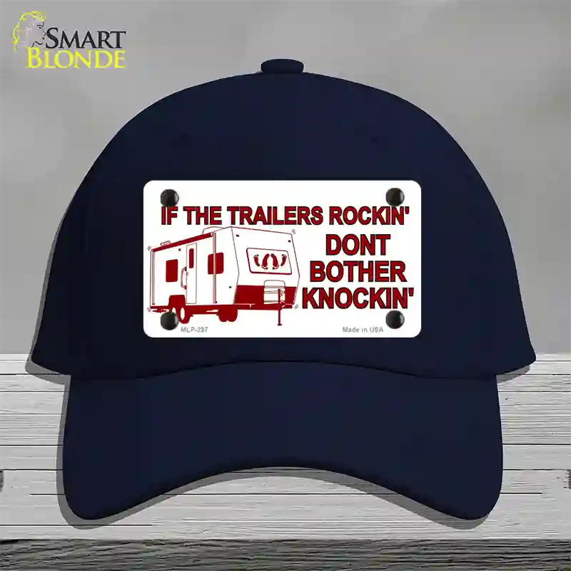 If Trailers Rockin Novelty License Plate Hat Cotton / Navy