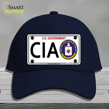 CIA Novelty License Plate Hat Cotton / Navy