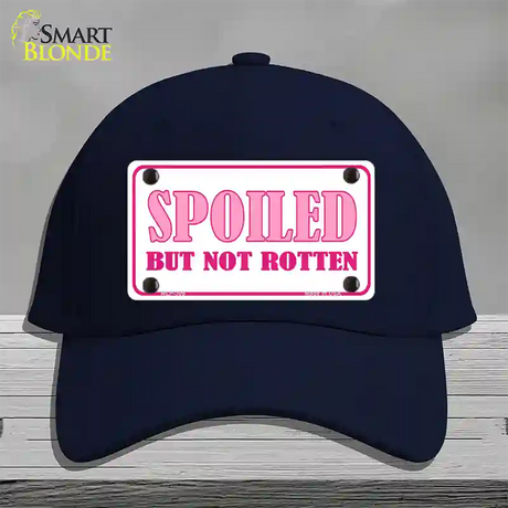 Spoiled But Not Rotten Novelty License Plate Hat Cotton / Navy