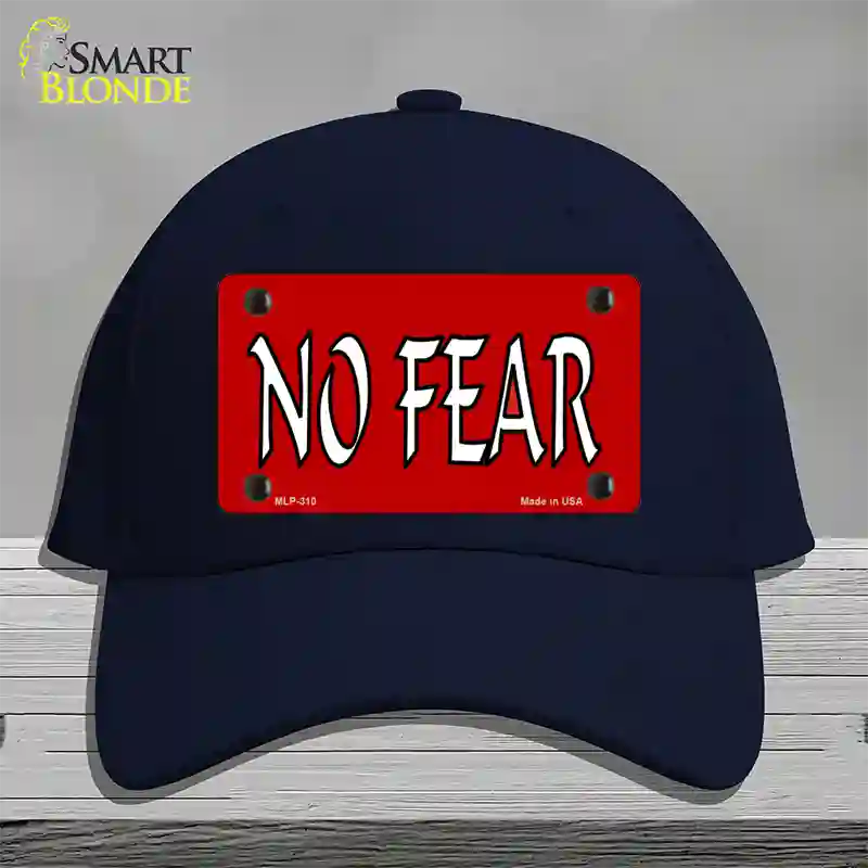 No Fear Novelty License Plate Hat Cotton / Navy