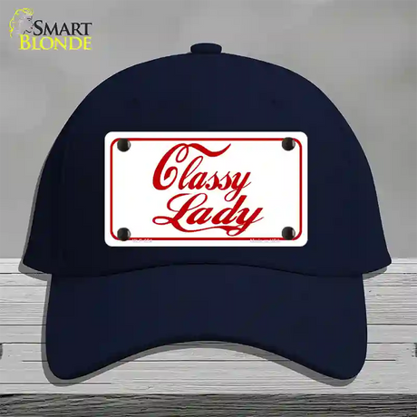 Classy Lady Novelty License Plate Hat Cotton / Navy