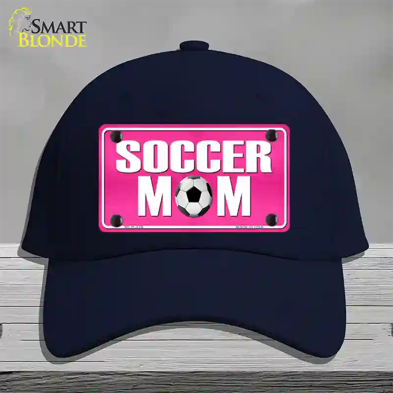 Soccer Mom Novelty License Plate Hat Cotton / Navy