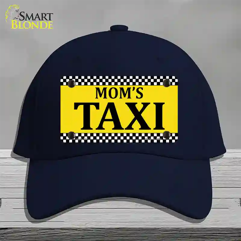 Moms Taxi Novelty License Plate Hat Cotton / Navy