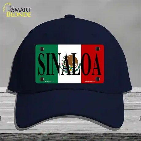 Sinaloa Novelty License Plate Hat Cotton / Navy