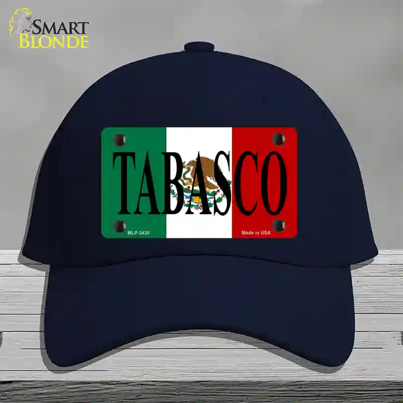 Tabasco Novelty License Plate Hat Cotton / Navy