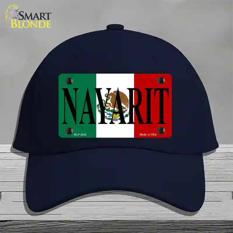 Nayarit Novelty License Plate Hat Cotton / Navy