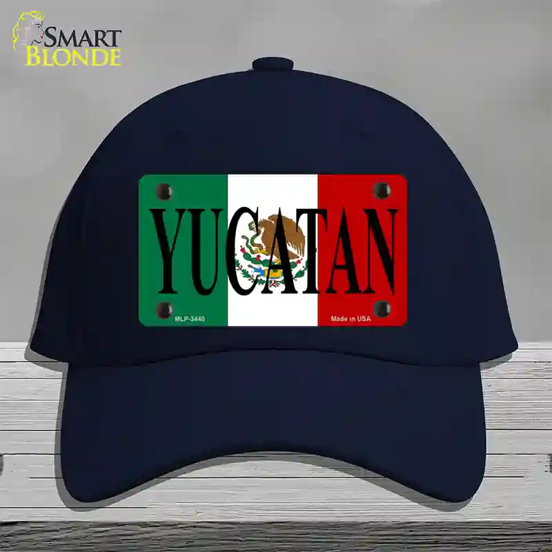 Yucatan Novelty License Plate Hat Cotton / Navy