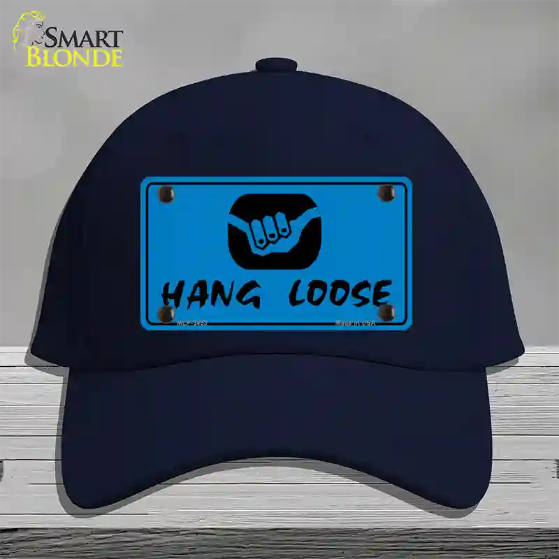 Hang Loose Novelty License Plate Hat Cotton / Navy