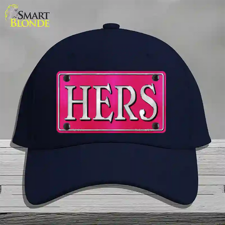 HERS Novelty License Plate Hat Cotton / Navy