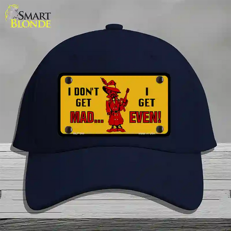 Dont Get Mad Novelty License Plate Hat Cotton / Navy