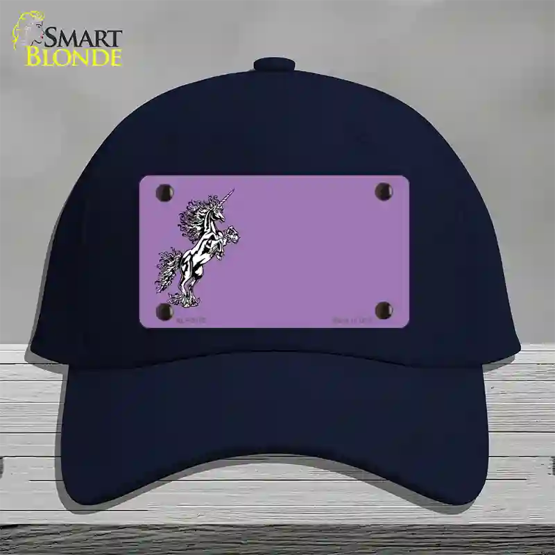 Unicorn Offset Novelty License Plate Hat Cotton / Navy