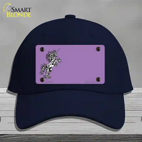 Unicorn Offset Novelty License Plate Hat Cotton / Navy