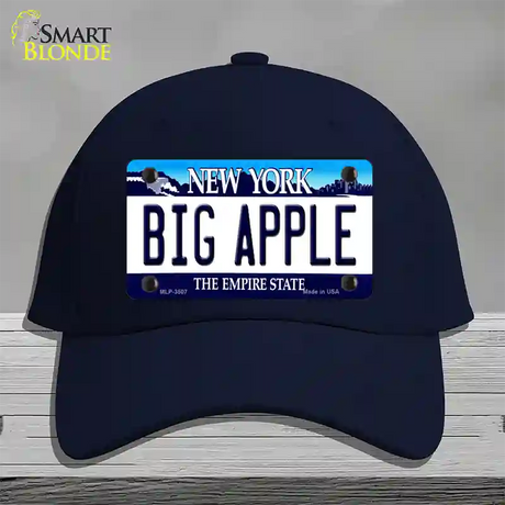 Big Apple New York Novelty License Plate Hat Cotton / Navy