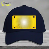 Yellow White Fade Scratched Novelty License Plate Hat Cotton / Navy