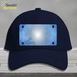 Lt Blue White Fade Scratched Novelty License Plate Hat Cotton / Navy