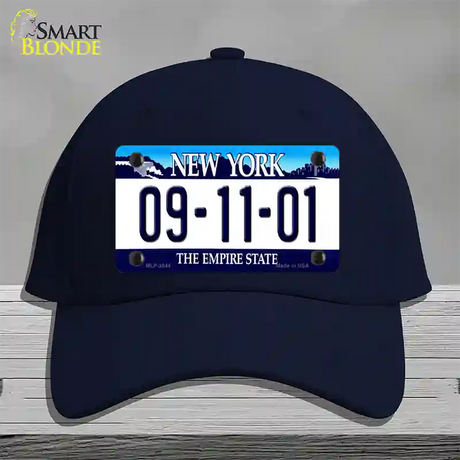 9 11 01 New York Novelty License Plate Hat Cotton / Navy