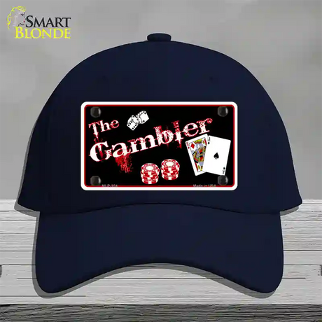 Gambler Novelty License Plate Hat Cotton / Navy