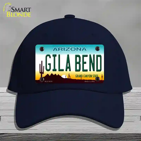 Gila Bend Arizona Novelty License Plate Hat Cotton / Navy