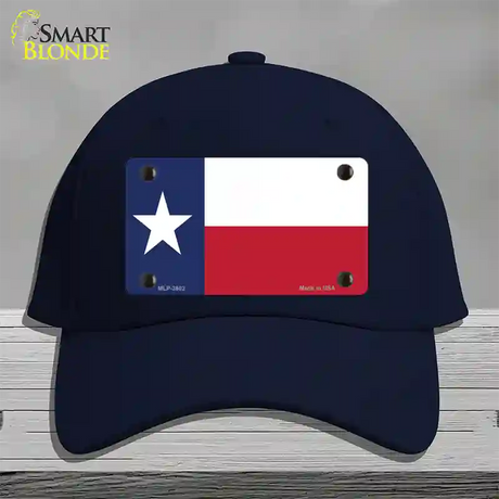 Texas State Flag Novelty License Plate Hat Cotton / Navy