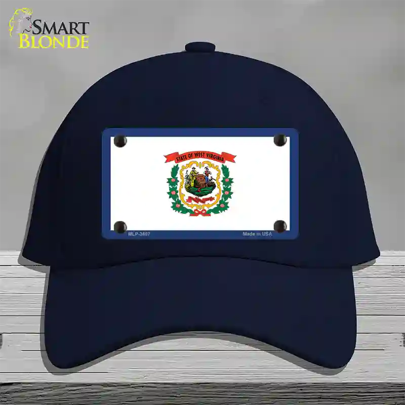 West Virginia State Flag Novelty License Plate Hat Cotton / Navy