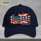 Indiana USA Novelty License Plate Hat Cotton / Navy