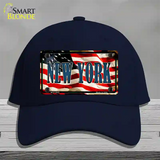 New York USA Novelty License Plate Hat Cotton / Navy