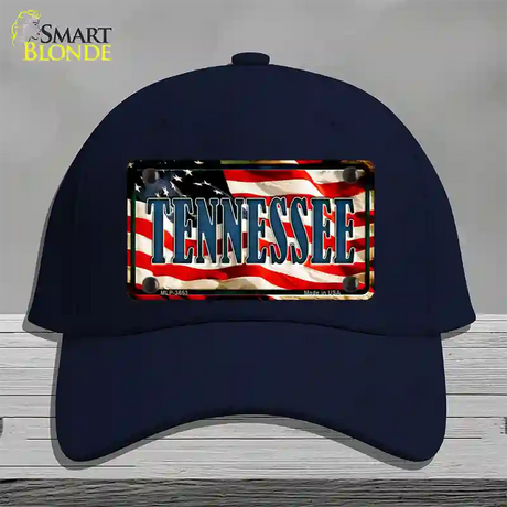 Tennessee USA Novelty License Plate Hat Cotton / Navy