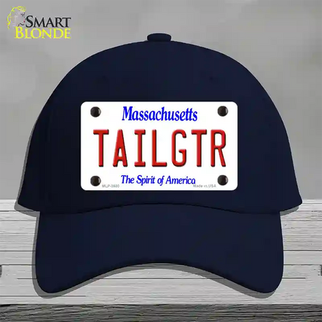 Tailgtr Massachusetts Novelty License Plate Hat Cotton / Navy