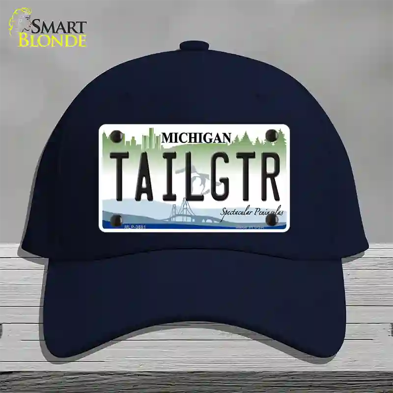 Tailgtr Michigan Novelty License Plate Hat Cotton / Navy