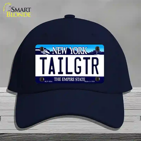 Tailgtr New York Novelty License Plate Hat Cotton / Navy